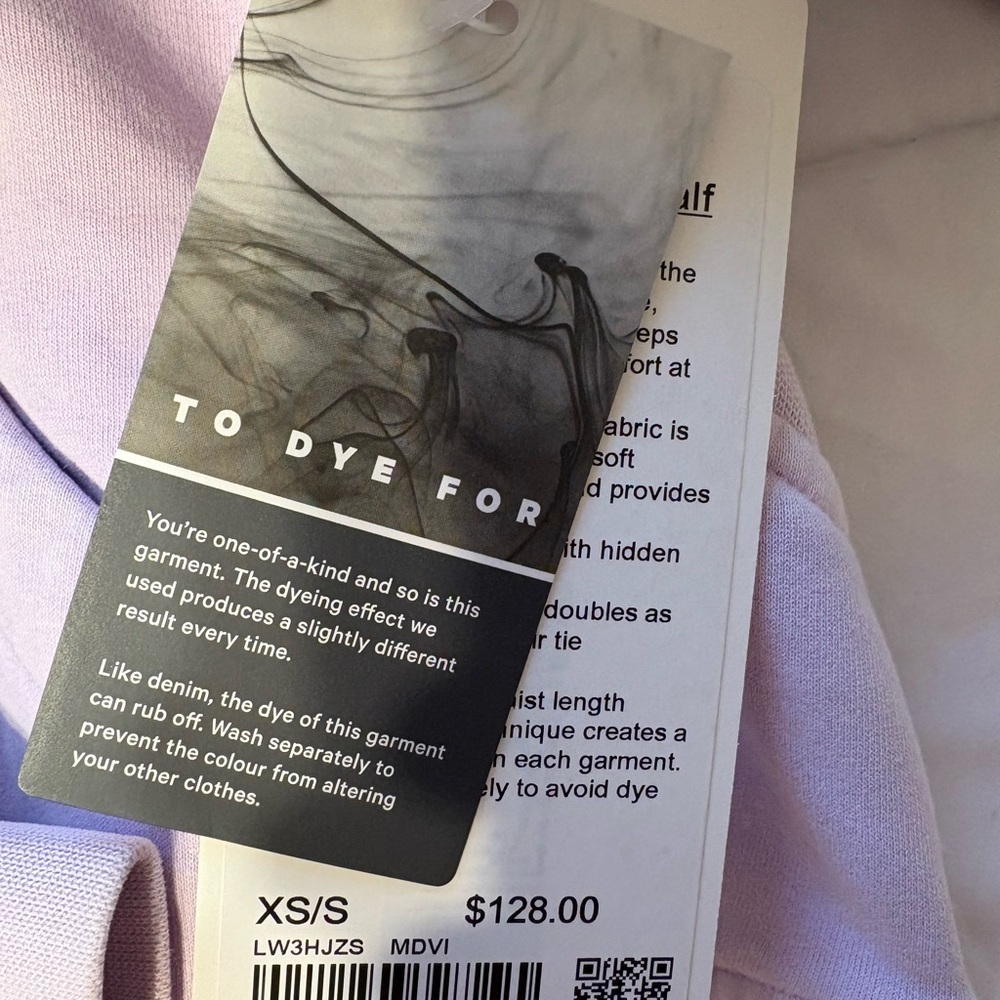 Lululemon Scuba Half Zip Hoodie Cropped Lilac Ether - Picture 5 of 9